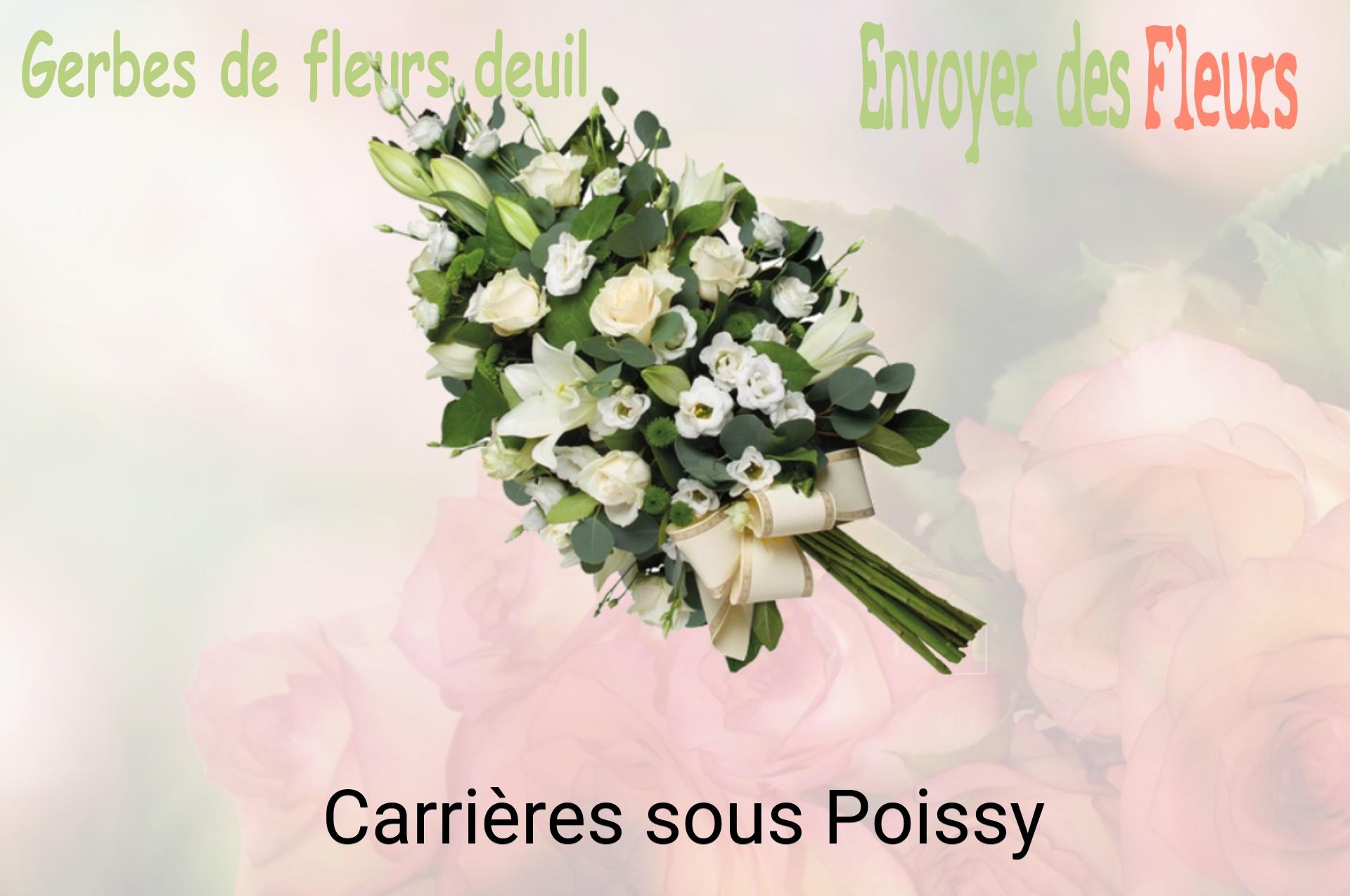 Gerbe de fleurs de deuil livrée à Carrières-sous-Poissy
